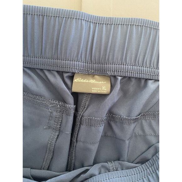 Eddie Bauer Womens XL Pull On Elastic Waist Stretch Outdoor Pants Blue - Picture 9 of 12